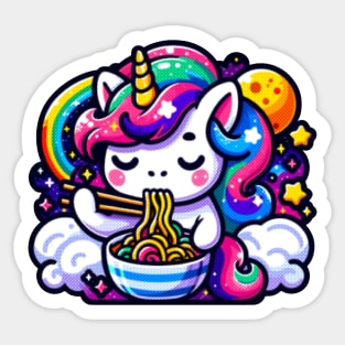 Space Unicorn Ramen Sticker